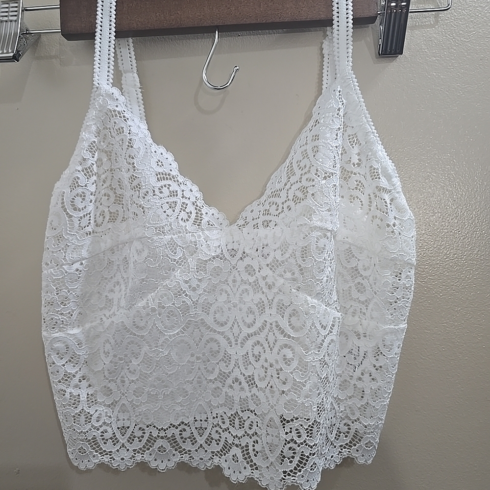 Olivaceous Lace‎ White BRALETTE SZ M